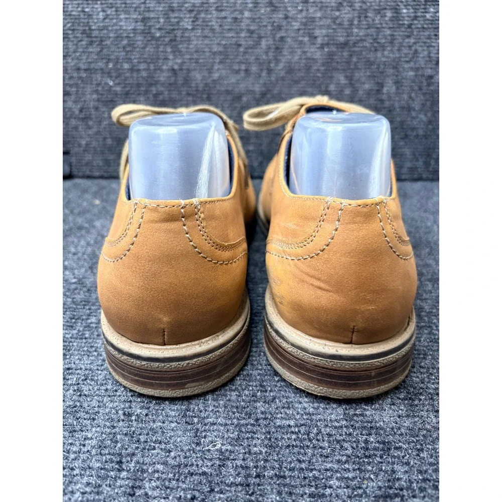 Dockers Mens Tan Plain Toe Lace Up Oxford Business Casual Dress Shoes